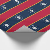Patriotic wrapping paper with Flag of Mississippi ラッピングペーパー (角)