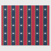 Patriotic wrapping paper with Flag of Mississippi ラッピングペーパー (フラット)