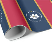 Patriotic wrapping paper with Flag of Mississippi ラッピングペーパー (ロールコーナー)