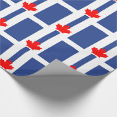 Patriotic wrapping paper with Flag of Toronto ラッピングペーパー (角)