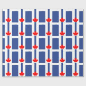 Patriotic wrapping paper with Flag of Toronto ラッピングペーパー (フラット)