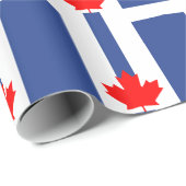 Patriotic wrapping paper with Flag of Toronto ラッピングペーパー (ロールコーナー)