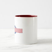 Patriotic Yellowstone Montana ツートーンマグカップ (中央)
