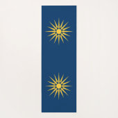 Patriotic Yoga Mats with flag of Macedonia, Greece ヨガマット (裏面)