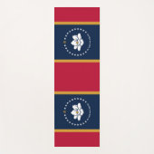 Patriotic Yoga Mats with flag of Mississippi State ヨガマット (正面)