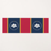 Patriotic Yoga Mats with flag of Mississippi State ヨガマット (正面(横))