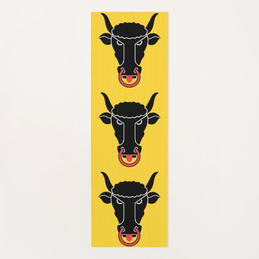 Patriotic Yoga Mats with flag of Uri, Switzerland ヨガマット (正面)