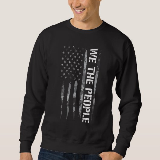 Patriotism We The People   American Flag スウェットシャツ (正面)