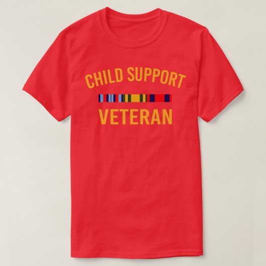 Patriots  Child Support Veteran  Tシャツ (デザイン正面)