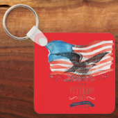 Patriots remembered bright red キーホルダー (正面)