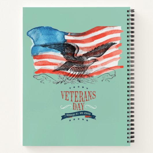 Patriots remembered light teal ノートブック (裏面)