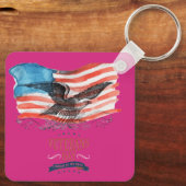 Patriots remembered magenta キーホルダー (裏面)