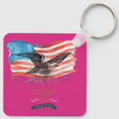 Patriots remembered magenta キーホルダー (裏面)