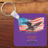 Patriots remembered royal purple キーホルダー (正面)