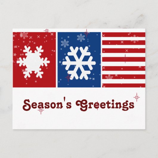 patritoic USAビジネスグリーティングポストカード シーズンポストカード (正面)