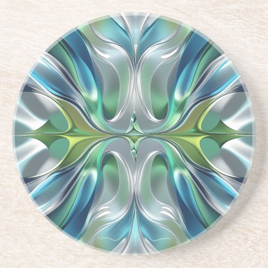 Patrón abstracto de ondas de Agua コースター (正面)