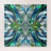 Patrón abstracto de ondas de Agua ジグソーパズル (横)