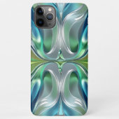 Patrón abstracto de ondas de Agua iPhoneケース (裏面)