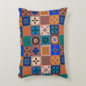 Patrón Azulejo tonos tierra アクセントクッション (正面(垂直))
