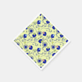 Patrón boho floral スタンダードカクテルナプキン (角)