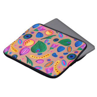 Patrón boho pintado a mano terracota ラップトップスリーブ