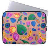 Patrón boho pintado a mano terracota ラップトップスリーブ (正面)