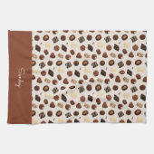 Patrón de caramelos de chocolate キッチンタオル (横)