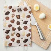 Patrón de caramelos de chocolate キッチンタオル (四つ折り)