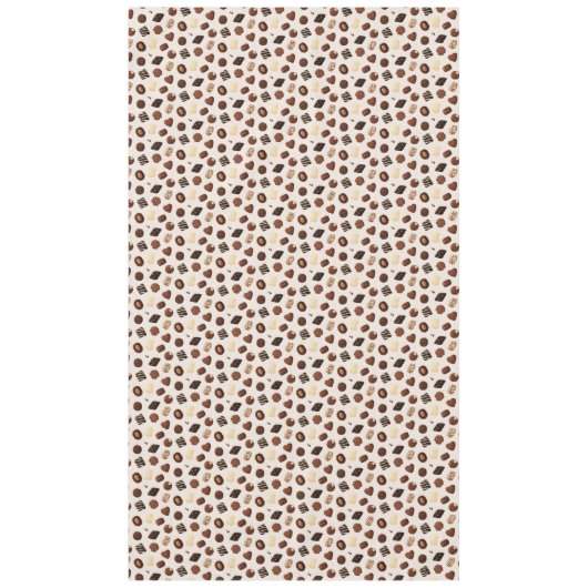 Patrón de caramelos de chocolate テーブルクロス (正面)