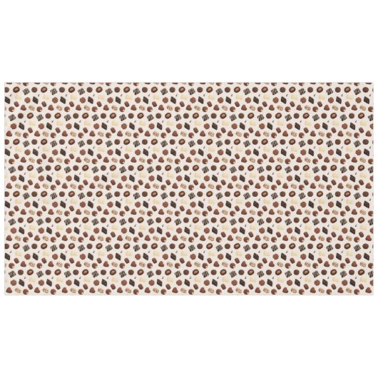 Patrón de caramelos de chocolate テーブルクロス (正面(横))