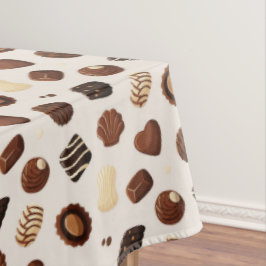 Patrón de caramelos de chocolate テーブルクロス