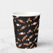 patrón de diseño de dulces de halloween 紙コップ (左)