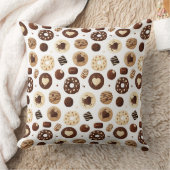 Patrón de dulces de chocolate クッション (ブランケット)