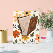 patron de flores y libros groovy アクリルサイン (ウェディング)