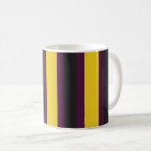 Patrón de lineas Amarillo コーヒーマグカップ (正面右)