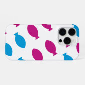 Patrón de peces de colores iPhoneケース (裏面横)