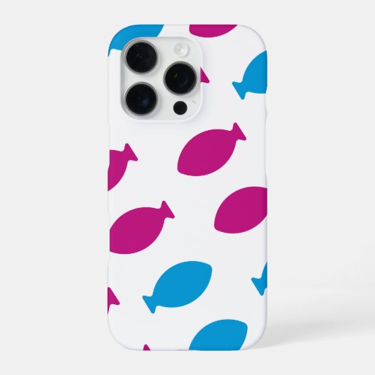 Patrón de peces de colores iPhoneケース (裏面)