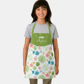 Patrón de verano con hojas tropicales エプロン (インサイチュ)