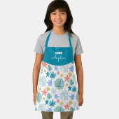 Patrón de verano con hojas tropicales エプロン (インサイチュ)