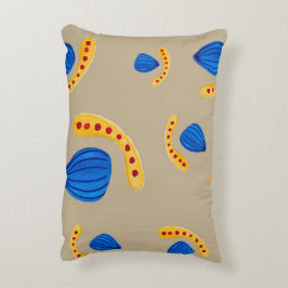 Patrón pintado a mano boho tono tierra アクセントクッション