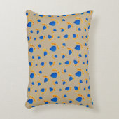 Patrón pintado a mano boho tono tierra アクセントクッション (正面(垂直))