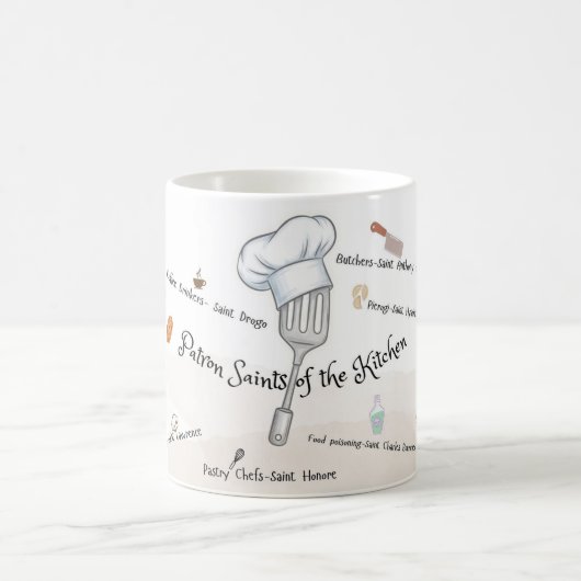 Patron Saints of the Kitchen, Catholic Mug コーヒーマグカップ (中央)