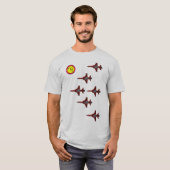 Patrouille Suisseの形成ワイシャツ Tシャツ (正面フル)