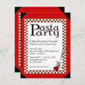 Patsaのパーティの招待状 インビテーションポストカード (正面/裏面)