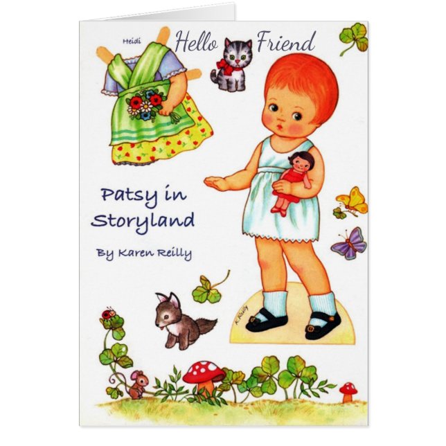 Patsy in Storyland ペーパードール 切り抜き服 カード (正面)