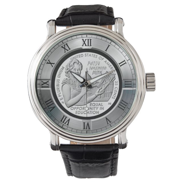 Patsy Takemoto Mink ～ハワイ～ "TITLE IX" 腕時計 (正面)