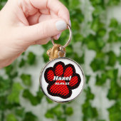 Patte rouge de chien キーホルダー (手)