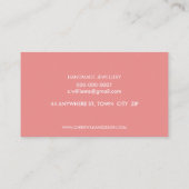 PATTERNコーモダンルストライプのレトロロゴミント 名刺 (裏面)