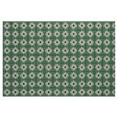Pattern 061214 - 白地にダークグリーン 02481c ファブリック (ファットクウォーター)