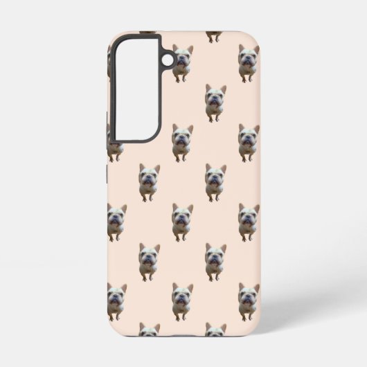 pattern_1_フランスのbulldog_1 samsung galaxyケース (裏面)